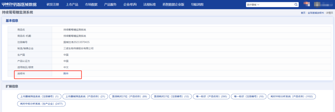 競(jìng)品或同類(lèi)醫(yī)療器械產(chǎn)品說(shuō)明書(shū)哪里找(圖7)